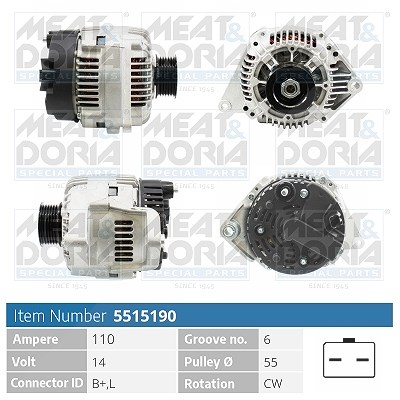 Meat & Doria Generator [Hersteller-Nr. 5515190] für Renault