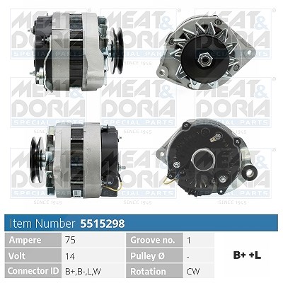 Meat & Doria Generator [Hersteller-Nr. 5515298] für Renault Trucks, Renault