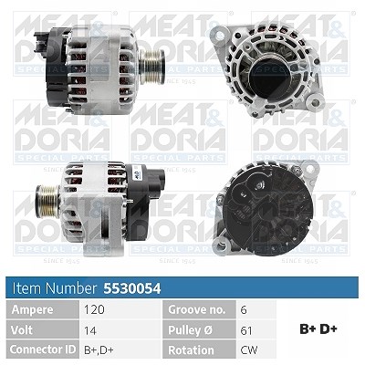 Meat & Doria Generator [Hersteller-Nr. 5530054] für Fiat, Alfa Romeo