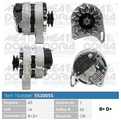 Meat & Doria Generator [Hersteller-Nr. 5530055] für Fiat, Lancia, Ford