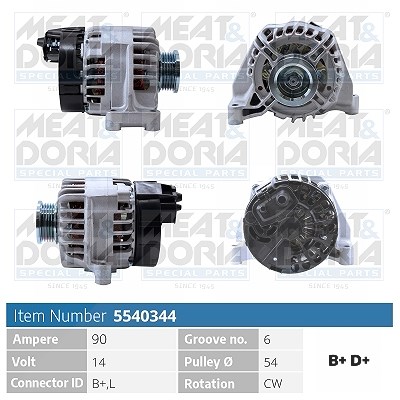 Meat & Doria Generator [Hersteller-Nr. 5540344] für Ford, Lancia, Fiat