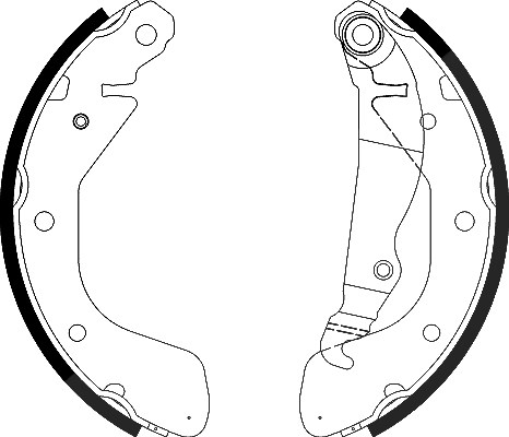 Hella Bremsbackensatz [Hersteller-Nr. 8DB355002-461] für Opel, Vauxhall