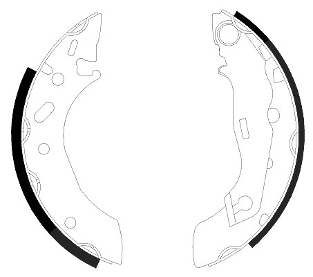 Hella Bremsbackensatz [Hersteller-Nr. 8DB355001-731] für Mazda, Ford