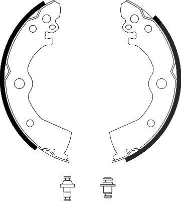 Hella Bremsbackensatz [Hersteller-Nr. 8DB355001-411] für Nissan