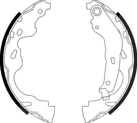 Hella Bremsbackensatz [Hersteller-Nr. 8DB355002-891] für Vauxhall, Opel, Geely, Toyota, Peugeot, Suzuki, German E Cars, Citroën