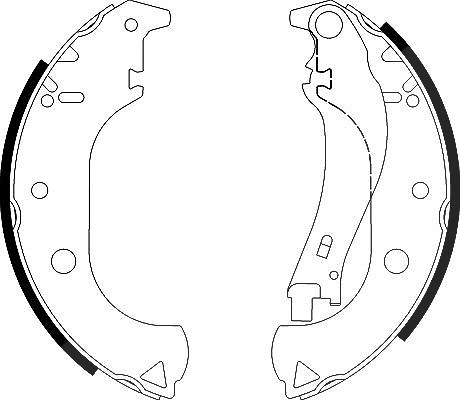 Hella Bremsbackensatz [Hersteller-Nr. 8DB355002-611] für Fiat, Cadillac