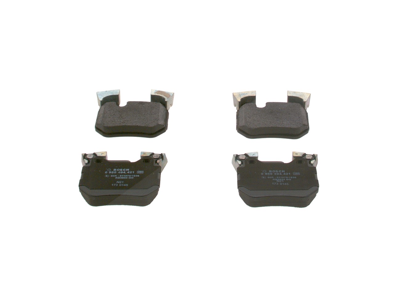 Bosch Bremsbelagsatz, Scheibenbremse [Hersteller-Nr. 0986494421] für BMW