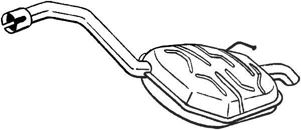 Bosal Endschalldämpfer [Hersteller-Nr. 235-055] für Volvo
