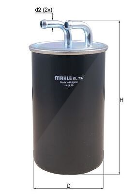 Mahle Kraftstofffilter [Hersteller-Nr. KL737] für Mitsubishi