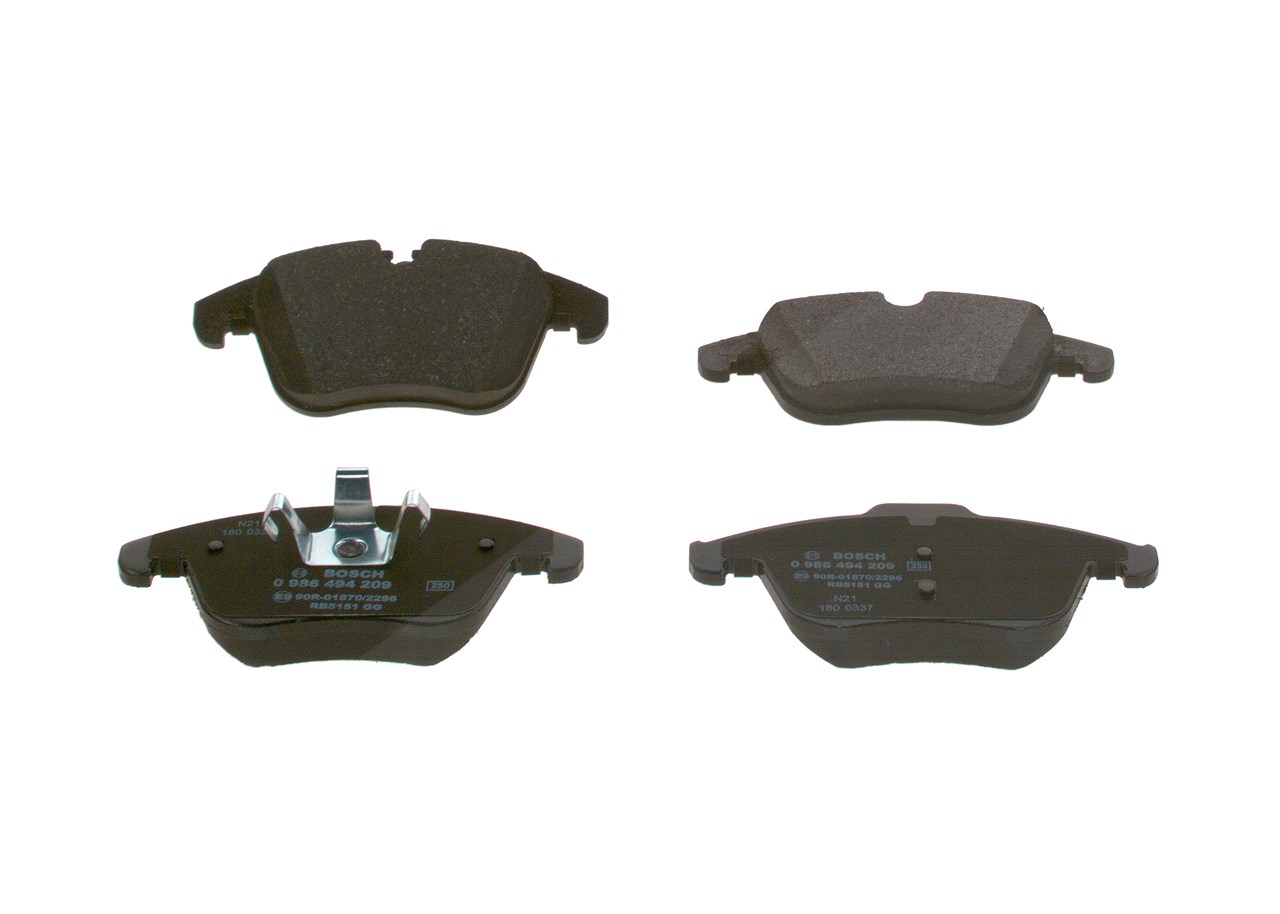 Bosch Bremsbelagsatz, Scheibenbremse [Hersteller-Nr. 0986494209] für Jaguar, Mg