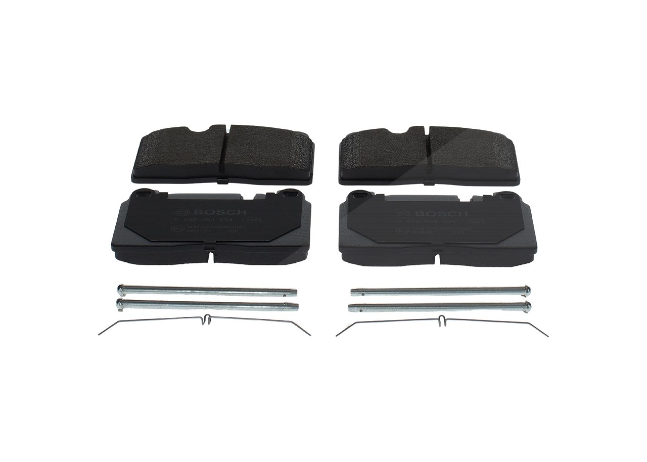 Bosch Bremsbelagsatz, Scheibenbremse [Hersteller-Nr. 0986494694] für Porsche, Audi