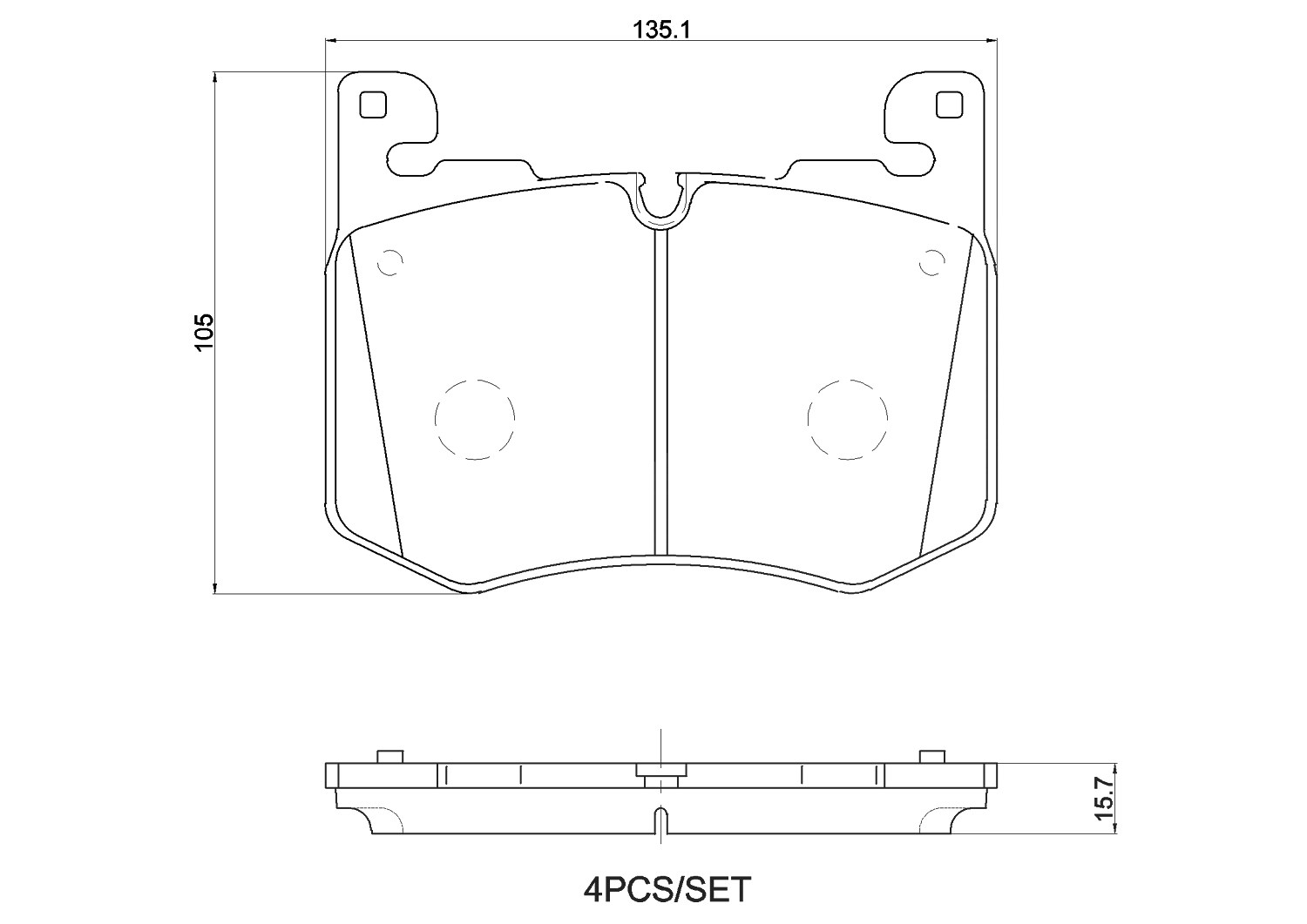 Für BREMBO P 44 030 Ham pads. JAGUAR F-PACE (X761) 09/15-> / LAND ROVER RANGE R - Bild 9