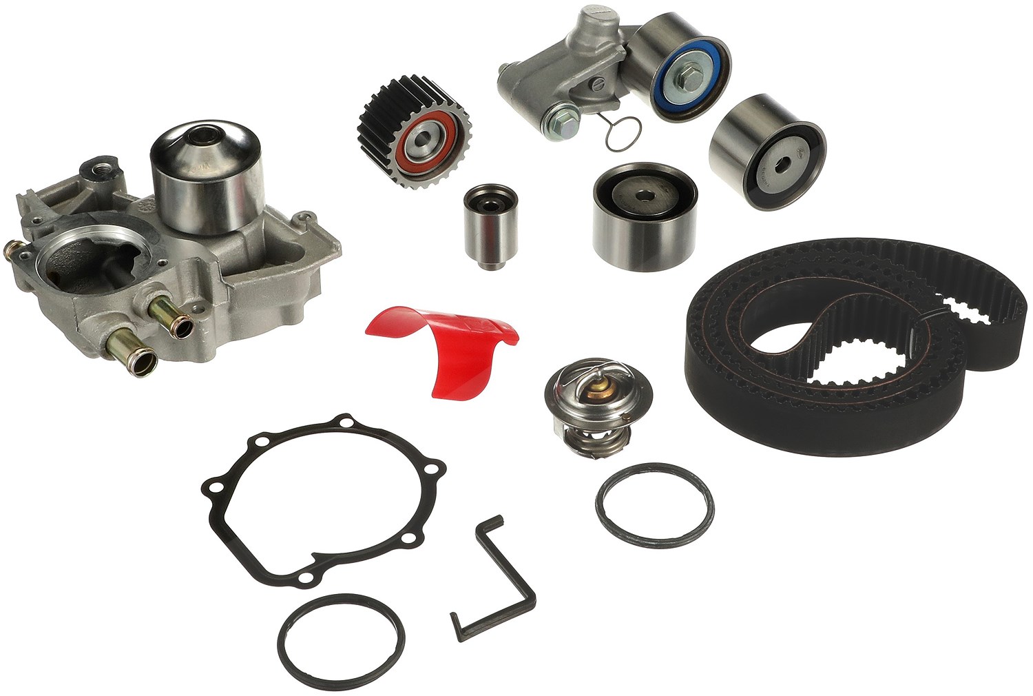 Gates Wasserpumpe + Zahnriemensatz [Hersteller-Nr. KP2TH15612XS-3] für Subaru