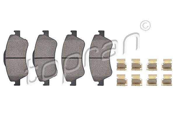 Topran Bremsbelagsatz, Scheibenbremse [Hersteller-Nr. 600589] für Toyota