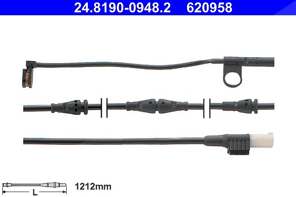 Ate Warnkontakt, Bremsbelagverschleiß [Hersteller-Nr. 24.8190-0948.2] für Land Rover
