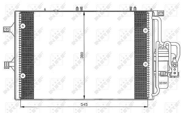 Nrf Kondensator mit Trockner [Hersteller-Nr. 35529] für Opel, Vauxhall