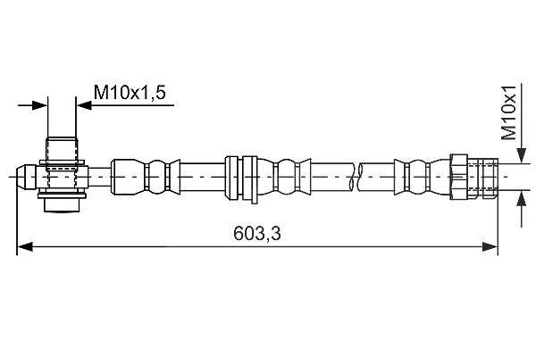 Bosch Bremsschlauch [Hersteller-Nr. 1987481742] für VW, Audi