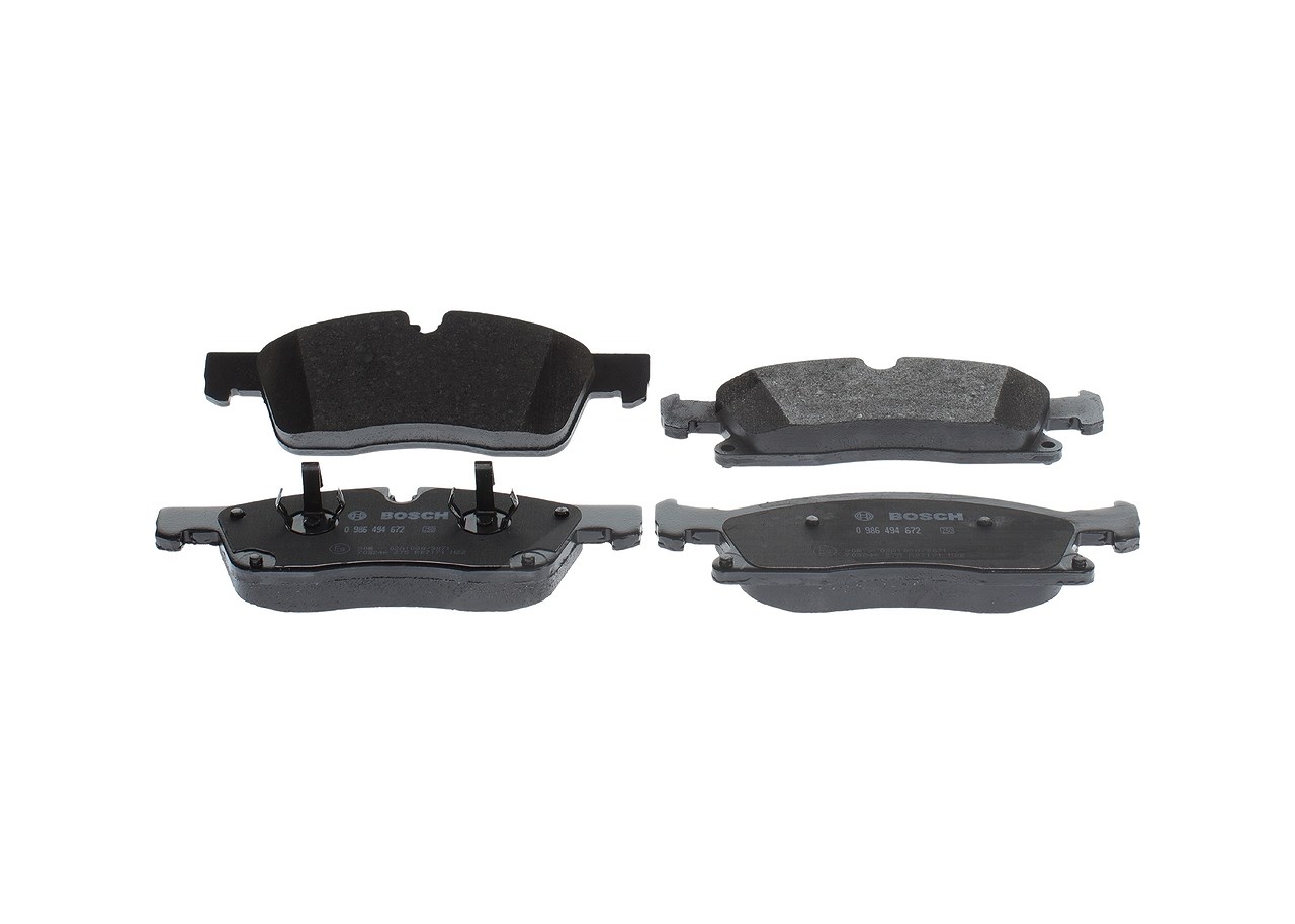 Bosch Bremsbelagsatz, Scheibenbremse [Hersteller-Nr. 0986494672] für Mercedes-Benz