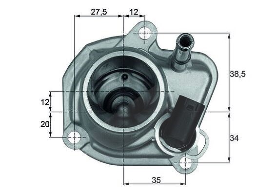Mahle Thermostat, Kühlmittel [Hersteller-Nr. TI2987] für Chrysler