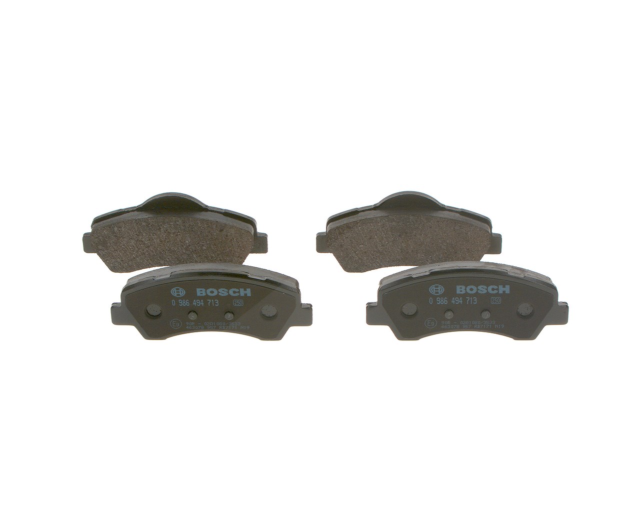 Bosch Bremsbelagsatz, Scheibenbremse [Hersteller-Nr. 0986494713] für Citroën, Peugeot