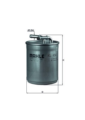 Mahle Kraftstofffilter [Hersteller-Nr. KL494] für VW, Skoda, Audi, Seat