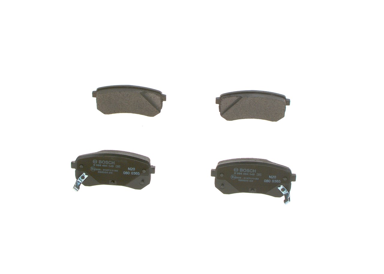 Bosch Bremsbelagsatz, Scheibenbremse [Hersteller-Nr. 0986494145] für Kia, Hyundai