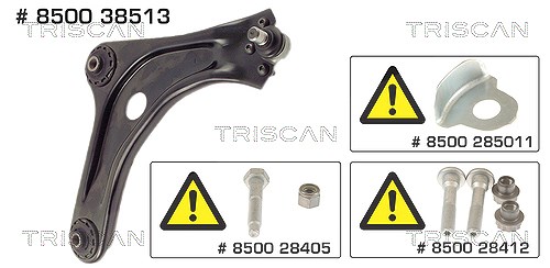Triscan Lenker, Radaufhängung [Hersteller-Nr. 850038513] für Peugeot, Citroën