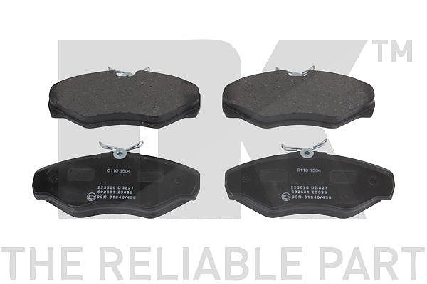 Nk Bremsbelagsatz Vorderachse [Hersteller-Nr. 223626] für Vauxhall, Opel, Nissan, Renault