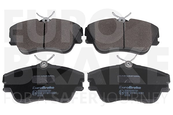 Eurobrake Satz Bremsbeläge Vorderachse [Hersteller-Nr. 5502224731] für VW