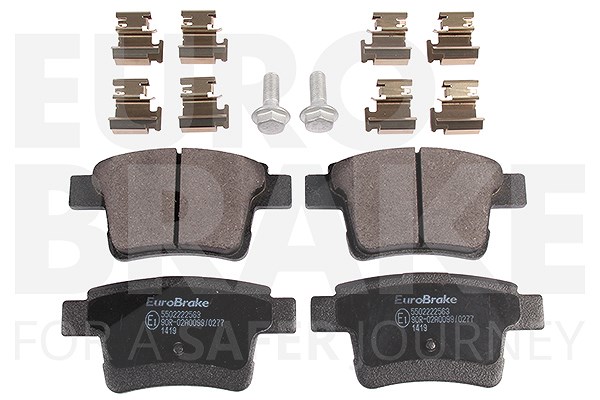 Eurobrake Bremsbelagsatz Hinten [Hersteller-Nr. 5502222563] für Ford