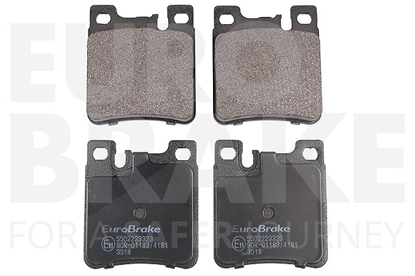 Eurobrake Bremsbeläge Hinterachse [Hersteller-Nr. 5502223323] für Chrysler, Mercedes-Benz
