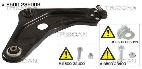 Lenker Radaufhängung Querlenker mit Gummilager TRISCAN für u.a. PEUGEOT 208 - Bild 3