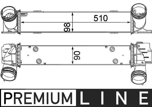 Mahle Ladeluftkühler [Hersteller-Nr. CI146000P] für BMW