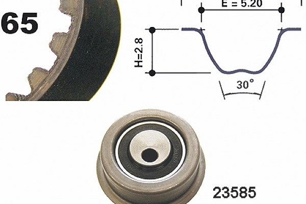 Mapco Zahnriemensatz [Hersteller-Nr. 73501] für Mitsubishi, Hyundai, Proton