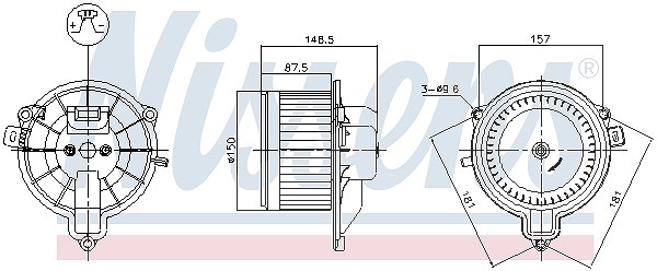 Nissens Innenraumgebläse [Hersteller-Nr. 87572] für Iveco