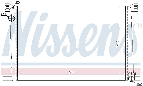 Nissens Kühler, Motorkühlung [Hersteller-Nr. 69706] für Mini