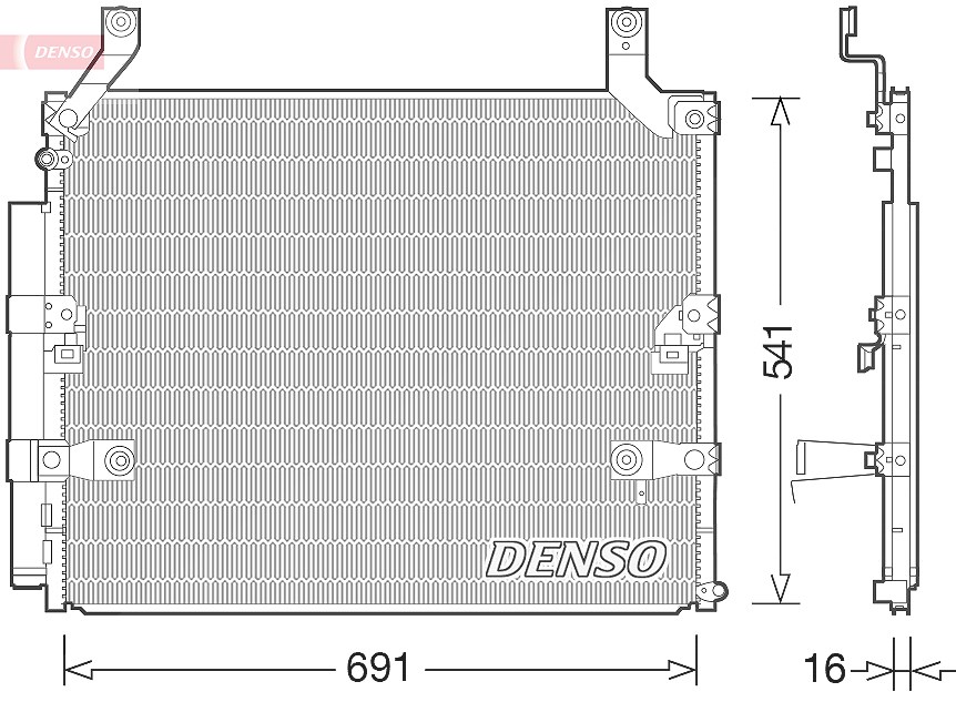 Denso Kondensator, Klimaanlage [Hersteller-Nr. DCN50032] für Lexus