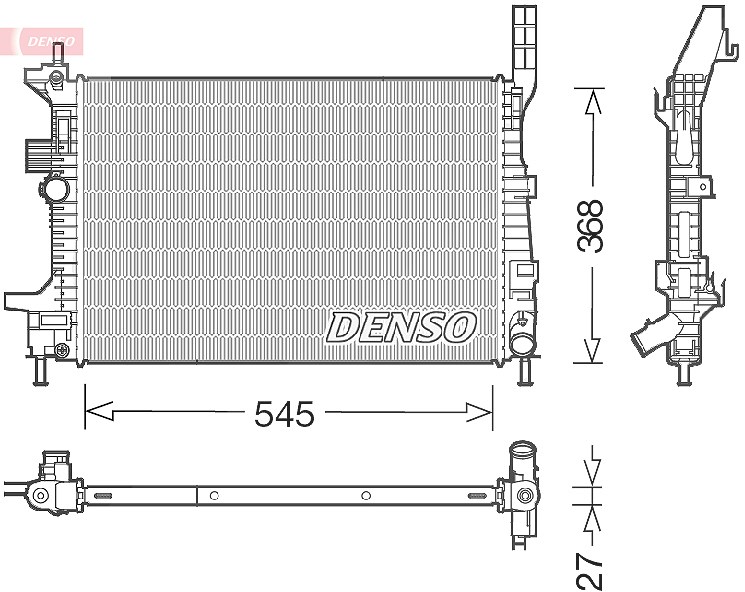 Denso Kühler, Motorkühlung [Hersteller-Nr. DRM10029] für Ford