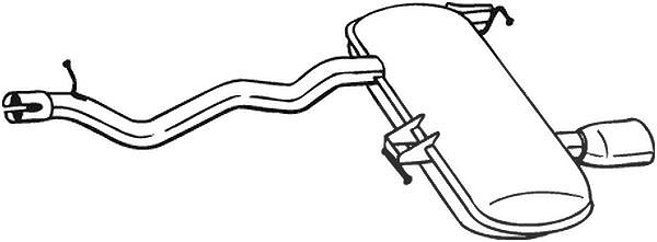 Bosal Endschalldämpfer [Hersteller-Nr. 278-673] für BMW