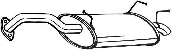 Bosal Endschalldämpfer [Hersteller-Nr. 145-109] für Nissan