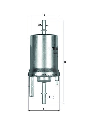 Mahle Kraftstofffilter [Hersteller-Nr. KL156/1] für VW, Seat, Skoda