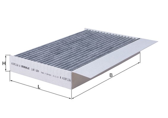 Mahle Filter, Innenraumluft [Hersteller-Nr. LAK684] für Renault