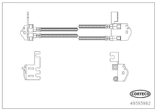 Corteco Bremsschlauch [Hersteller-Nr. 49393982] für Ford