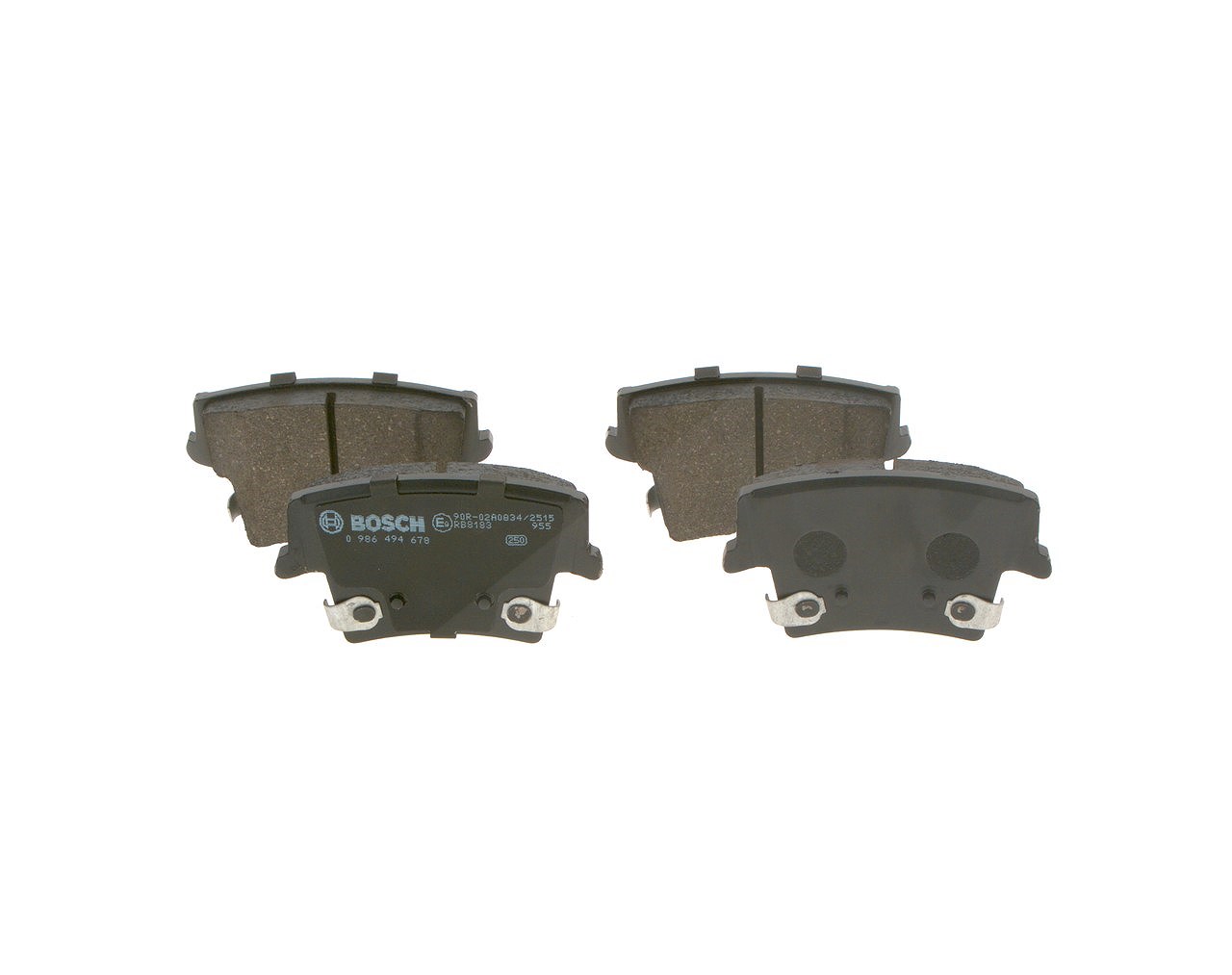 Bosch Bremsbelagsatz, Scheibenbremse [Hersteller-Nr. 0986494678] für Dodge, Chrysler