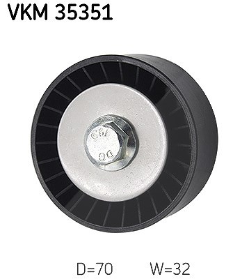 Skf Umlenk-/Führungsrolle, Keilrippenriemen [Hersteller-Nr. VKM35351] für Vauxhall, Opel, Chevrolet