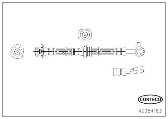 Corteco Bremsschlauch [Hersteller-Nr. 49384163] für Nissan