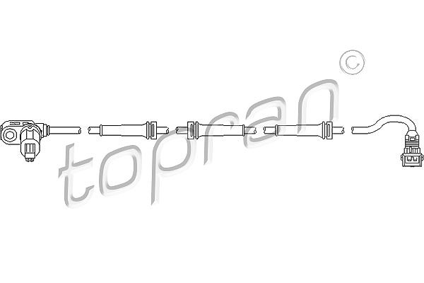 Topran Sensor, Raddrehzahl [Hersteller-Nr. 721607] für Peugeot