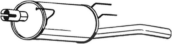 Bosal Endschalldämpfer [Hersteller-Nr. 185-637] für Opel, Vauxhall