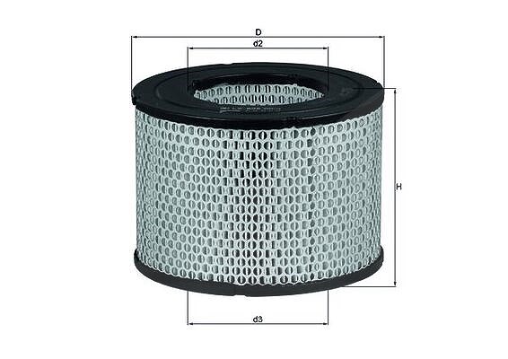 Mahle Luftfilter [Hersteller-Nr. LX606] für Toyota, Chevrolet, VW