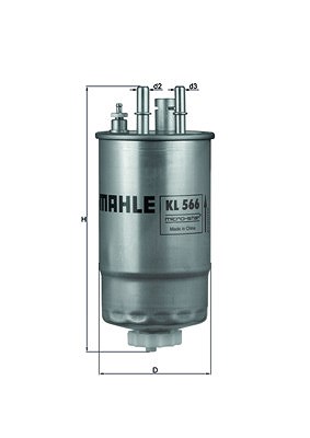 Mahle Kraftstofffilter [Hersteller-Nr. KL566] für Fiat, Ford